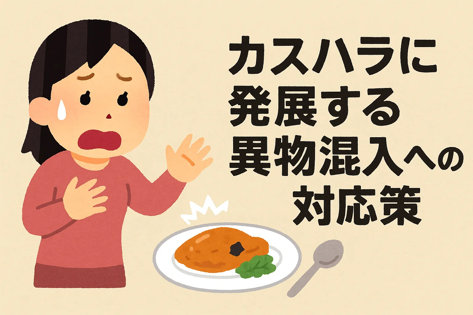 カスハラに発展する異物混入への対応策